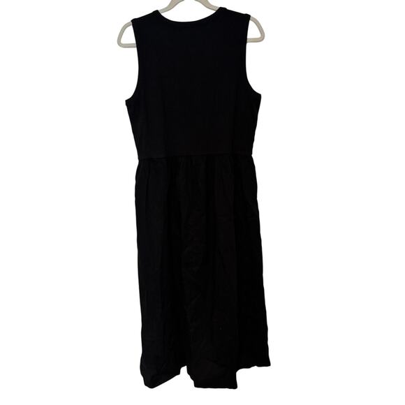 NWT J.Crew Ribbed Knit Mixy Dress In Black Size XL Petite - Picture 6 of 6
